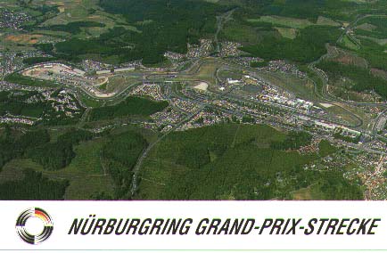 The Nurburgring is made up of two tracks a newly designed 28 mile Grand